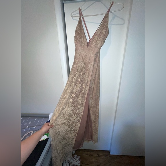 Lulus Dusty Rose Maxi Dress - Picture 2 of 6